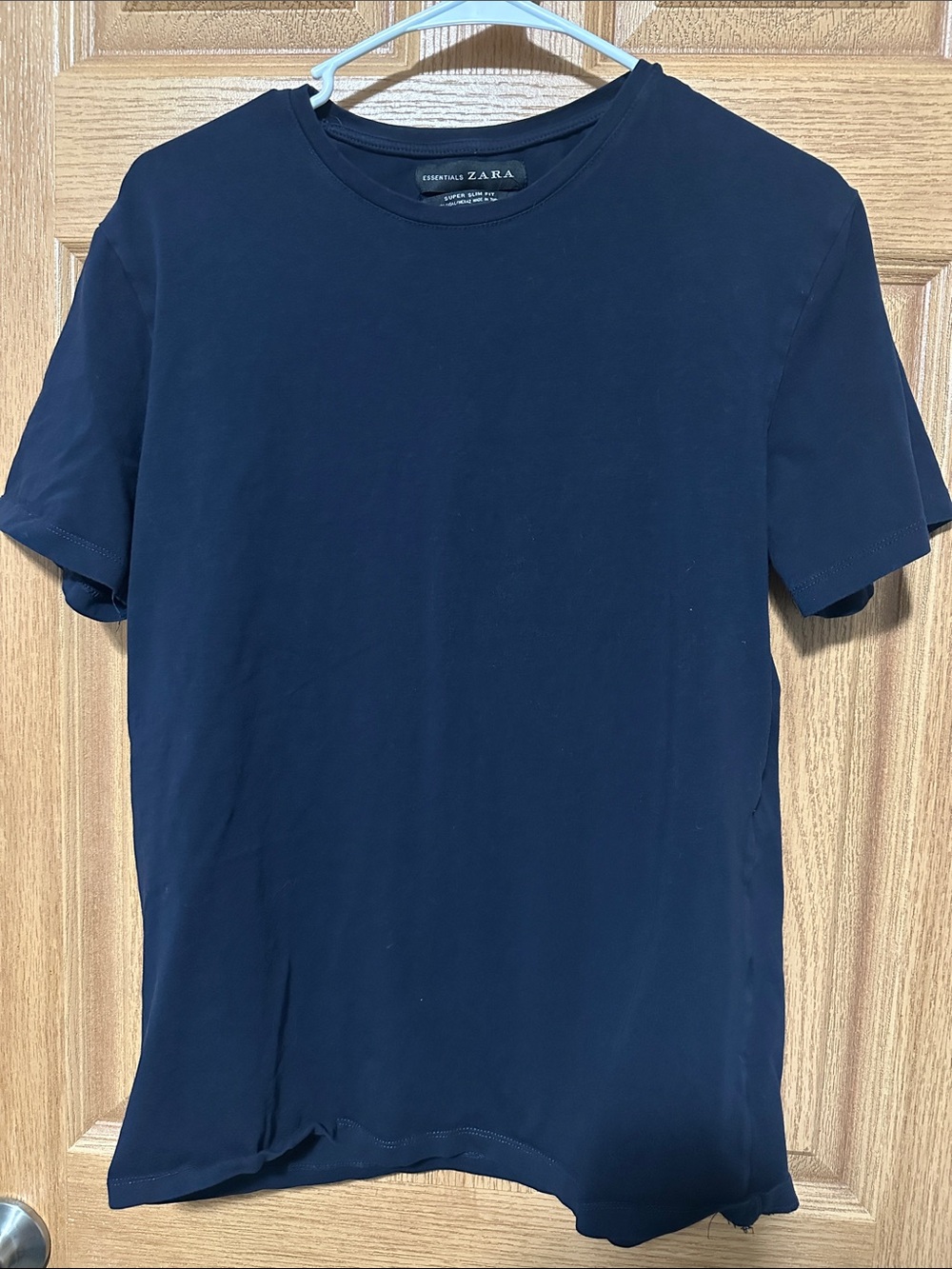Zara Men’s Dark Navy Short Sleeve Tee